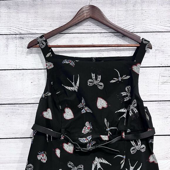 Maeve Anthropologie Sleeveless Boat Neck Mini Dress Size 14 Cocktail New - Picture 4 of 12